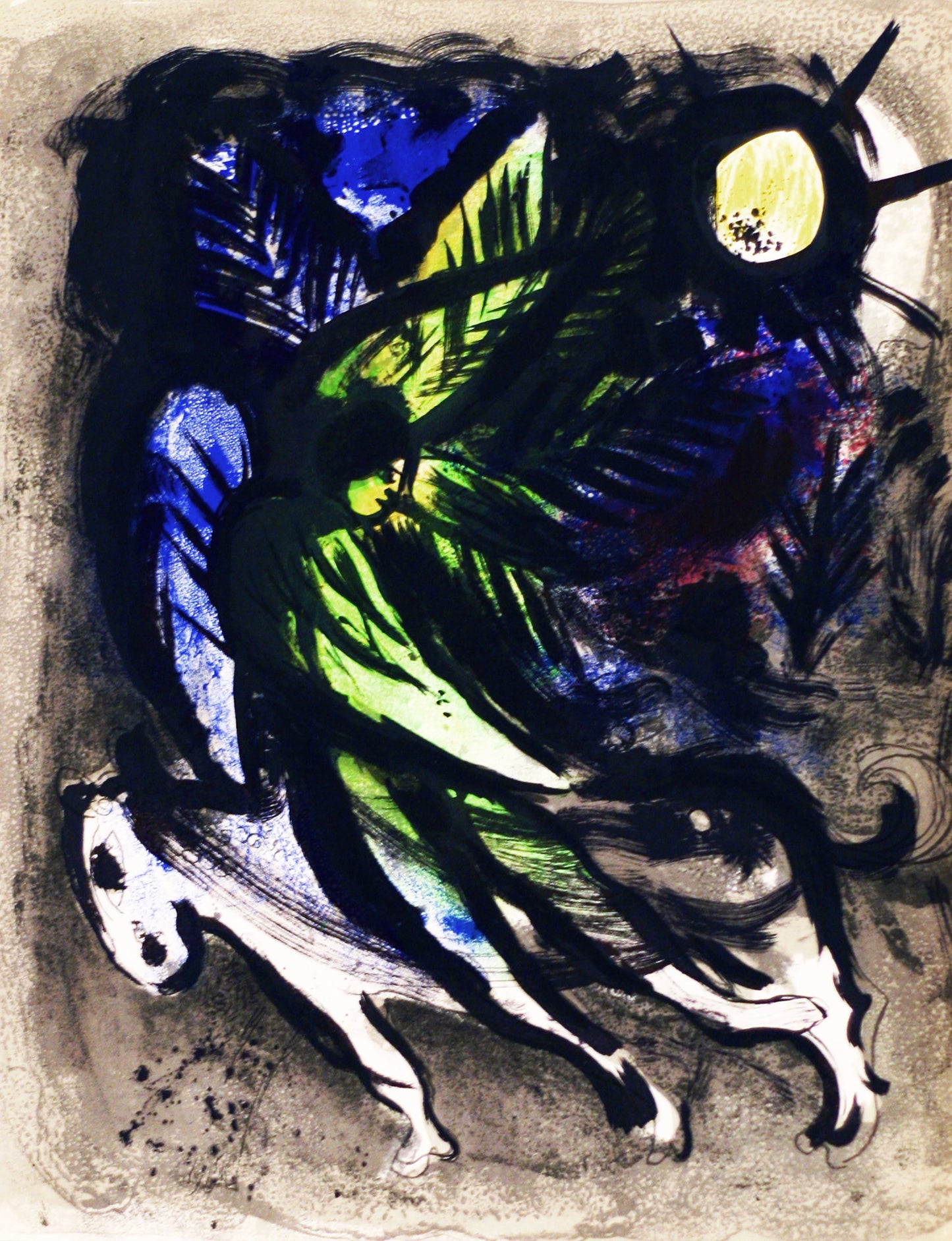 Chagall Farblithographie L'ange